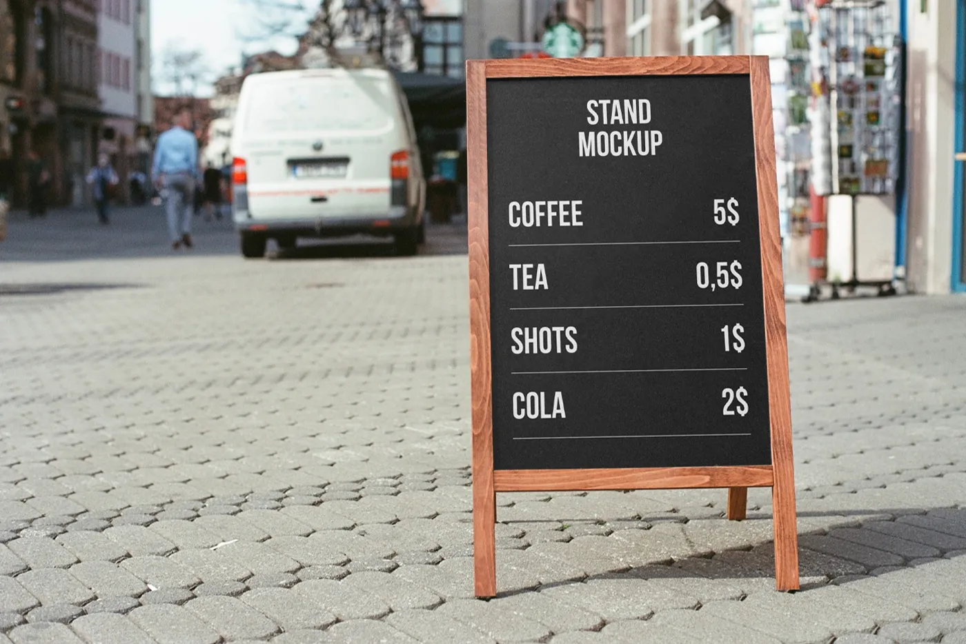 Street Mockup'ta Stand - Mr.Mockup | 