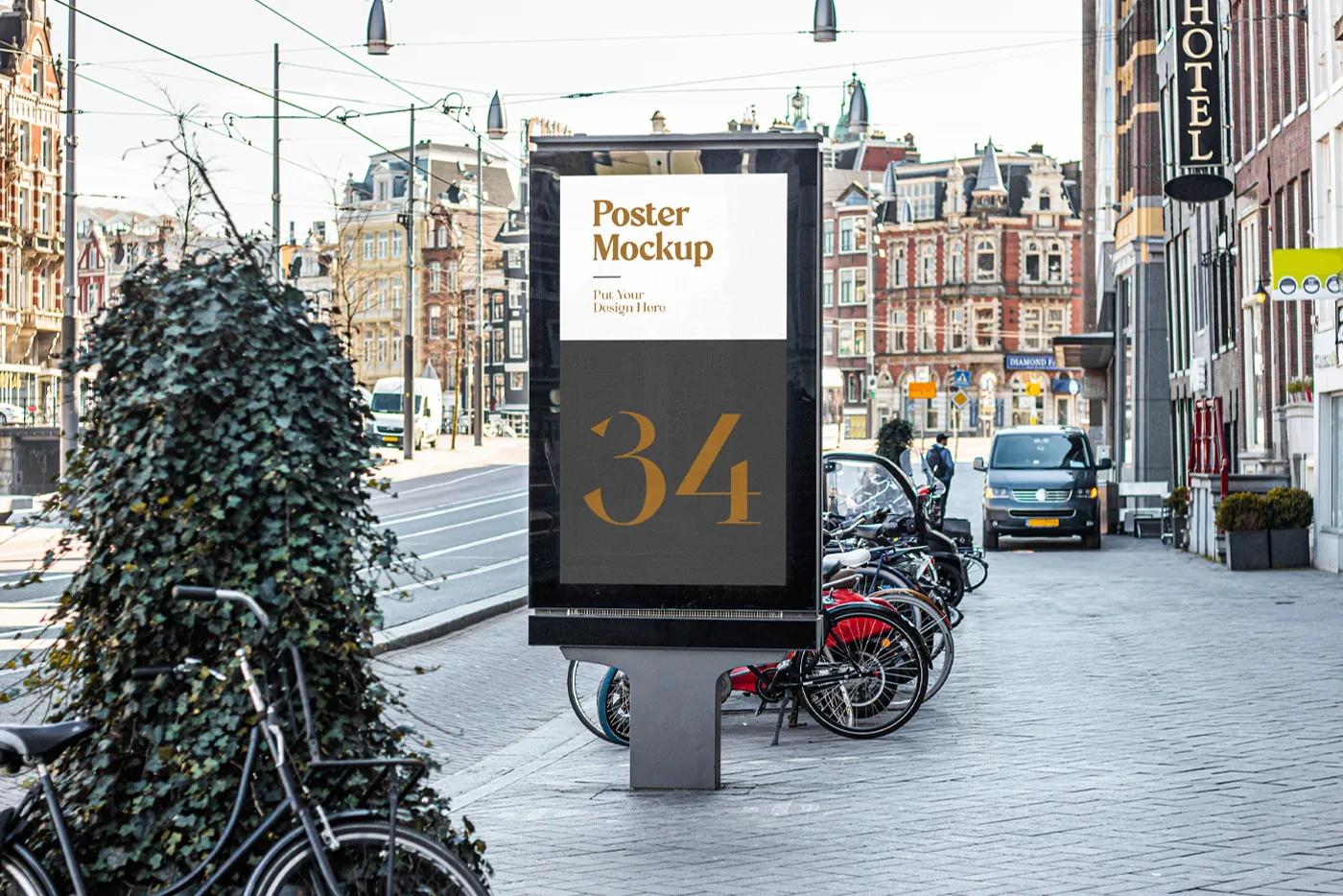 Street Poster PSD Mockup - Mr.Mockup | 