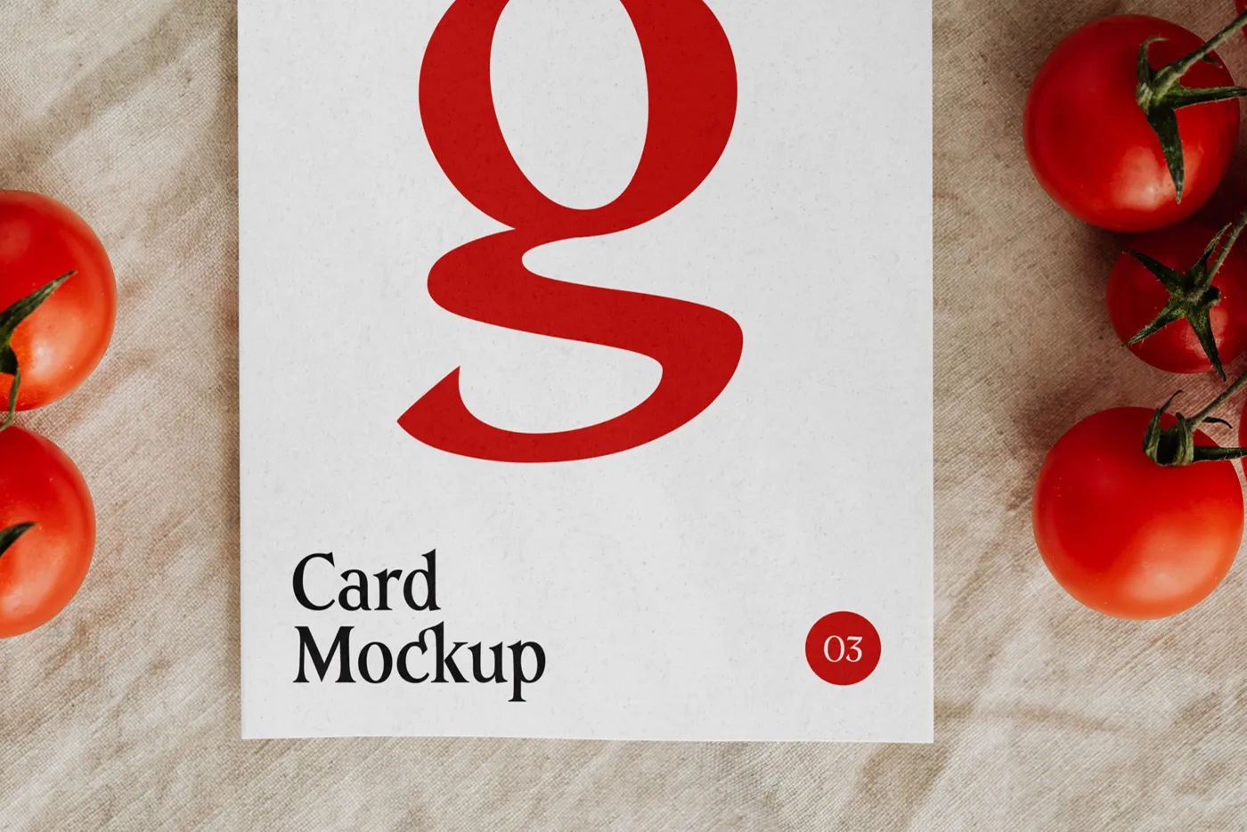 Domates Mockup ile Kart - Mr.Mockup | 