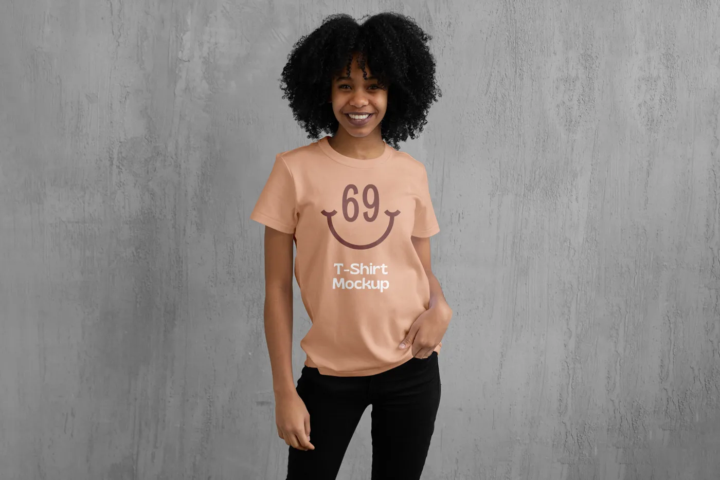 Kadın T-Shirt PSD MOCKUP-Mr.Mockup | 