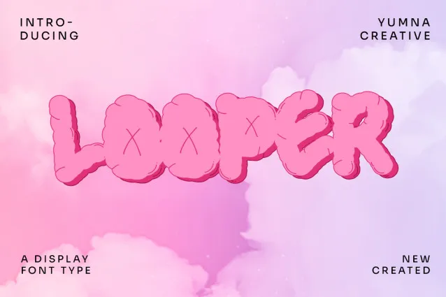 Looper - Bold Playful Font - Ücretsiz yazı tipini indirin