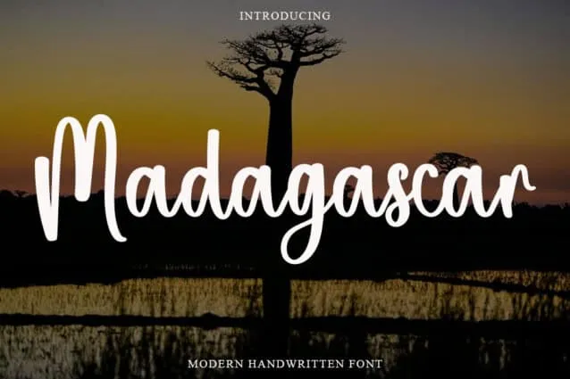 Madagaskar Script Font - Ücretsiz yazı tipini indirin