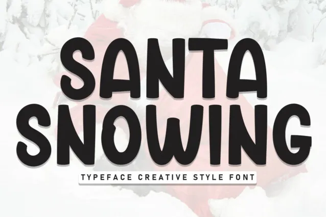 Santa Snowing Ekran Yazı Tipi - Ücretsiz yazı tipini indirin
