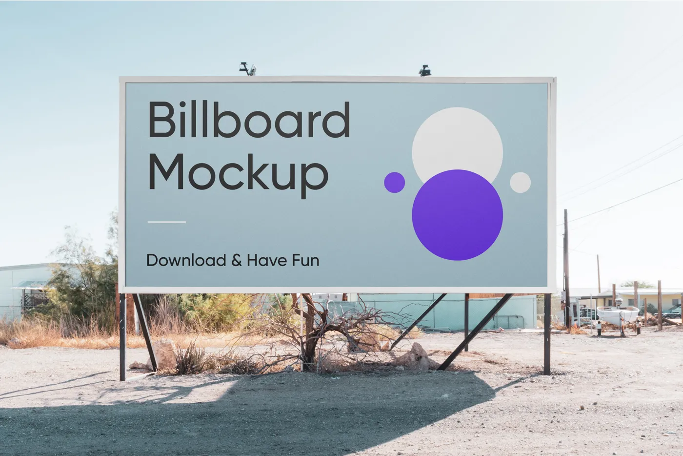 Yatay Billboard PSD Mockup - Mr.Mockup | 