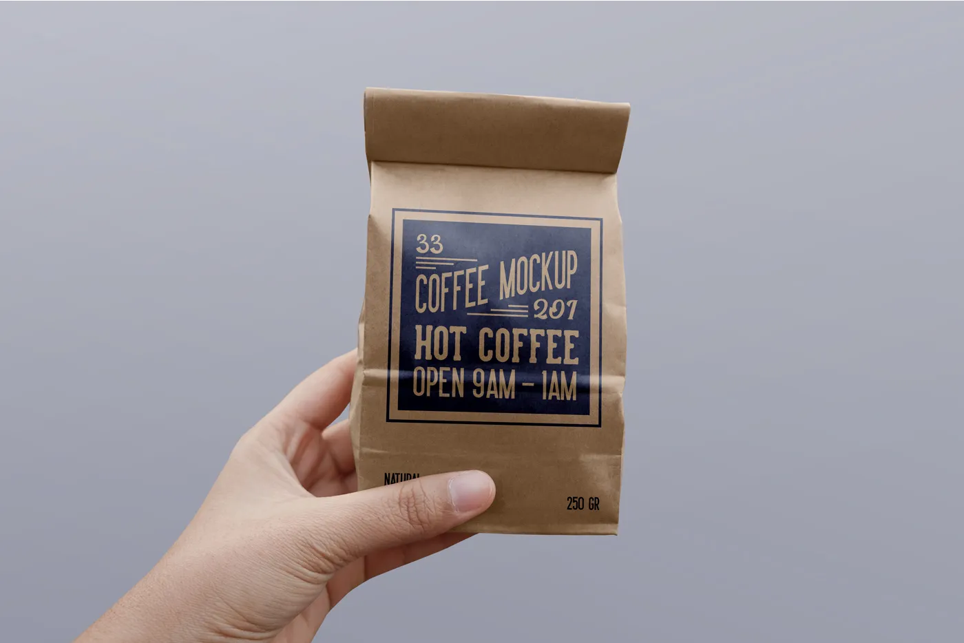 Kağıt Kahve Çantası PSD Mockup - Mr.Mockup | 