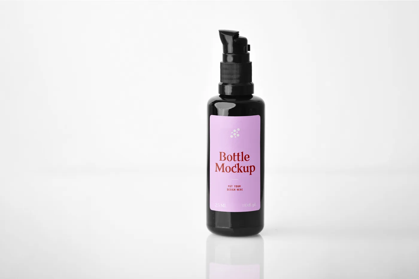 Siyah Şişe Mockup - Mr.Mockup | 