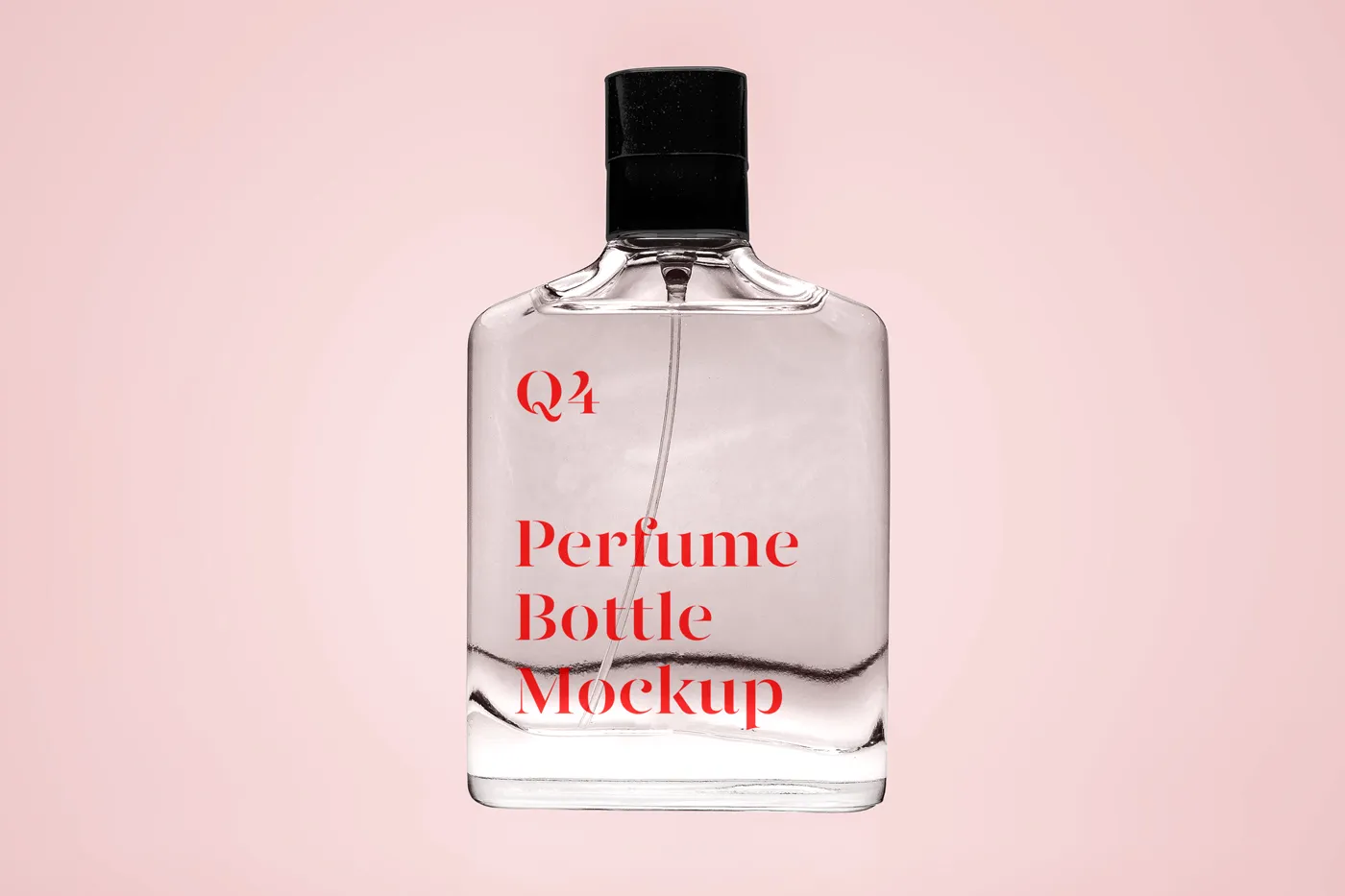 Şeffaf Parfüm Mockup - Mr.Mockup | 