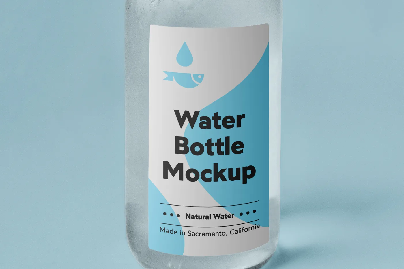 Küçük Cam Şişe Mockup - Mr.Mockup | 