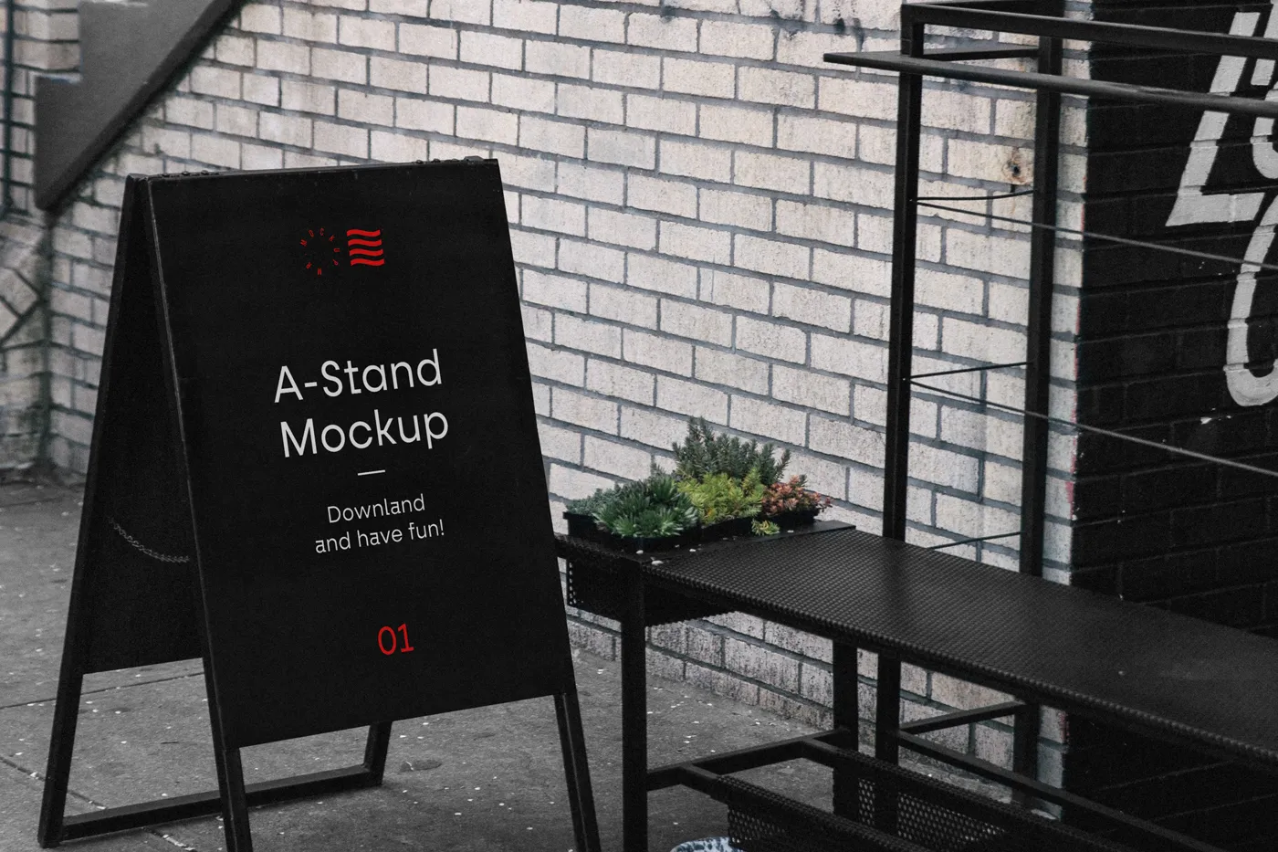 A-Stand Mockup-Mr.Mockup | 