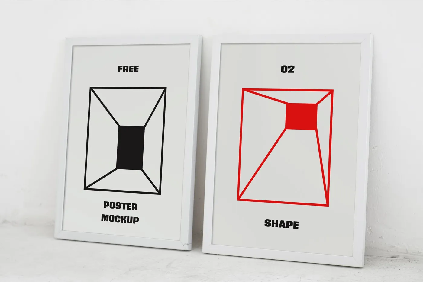 İki Poster Mockups - Mr.Mockup | 