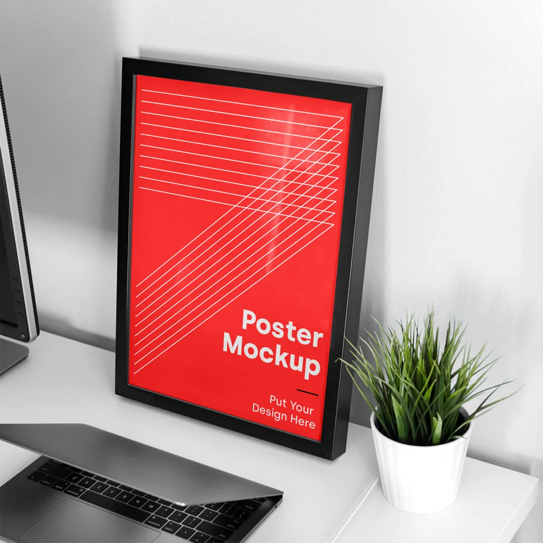 Büyük Çerçeve Poster Mockup - Mr.Mockup | 