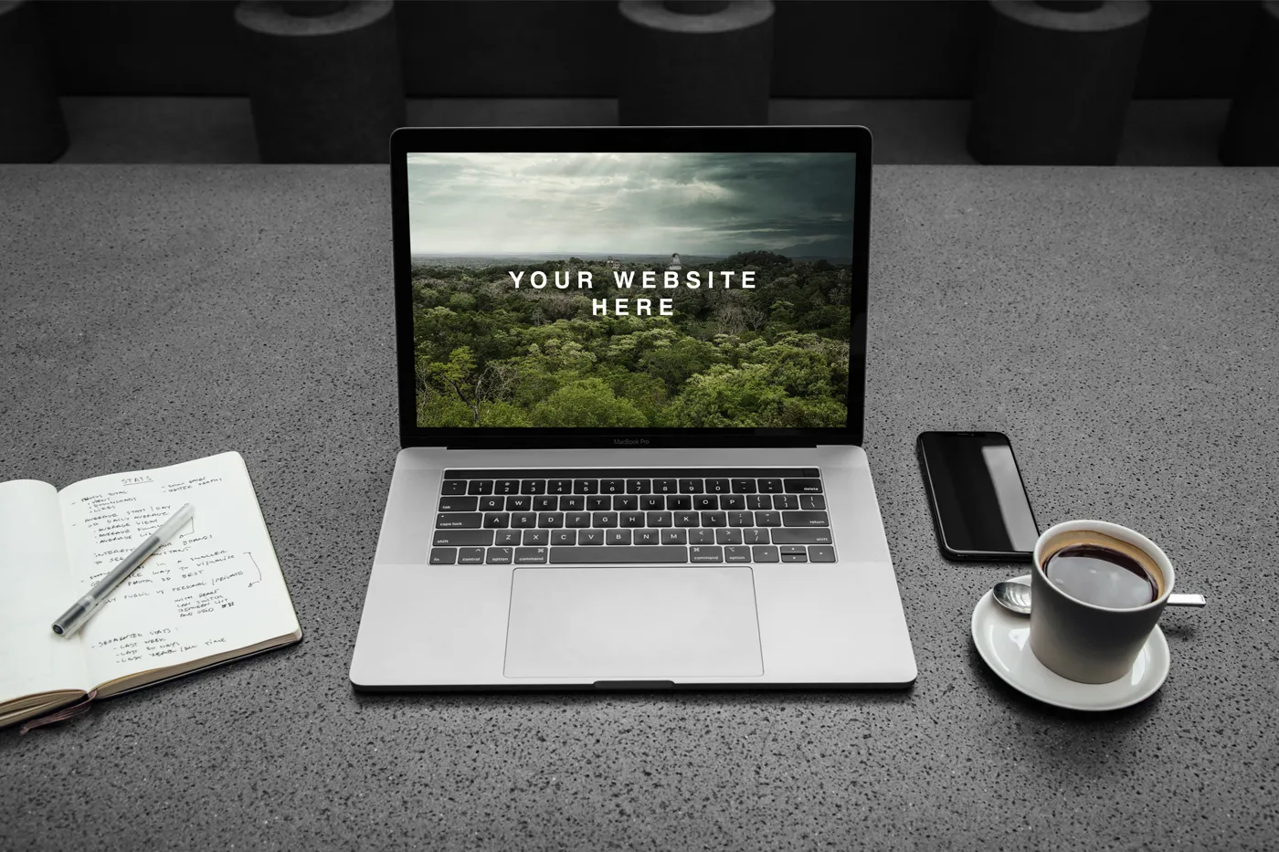 MacBook Pro Workspace Mockup - Mr.Mockup | 