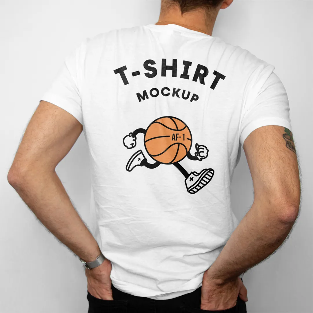 T-Shirt Back Mockup-Mr.Mockup | 
