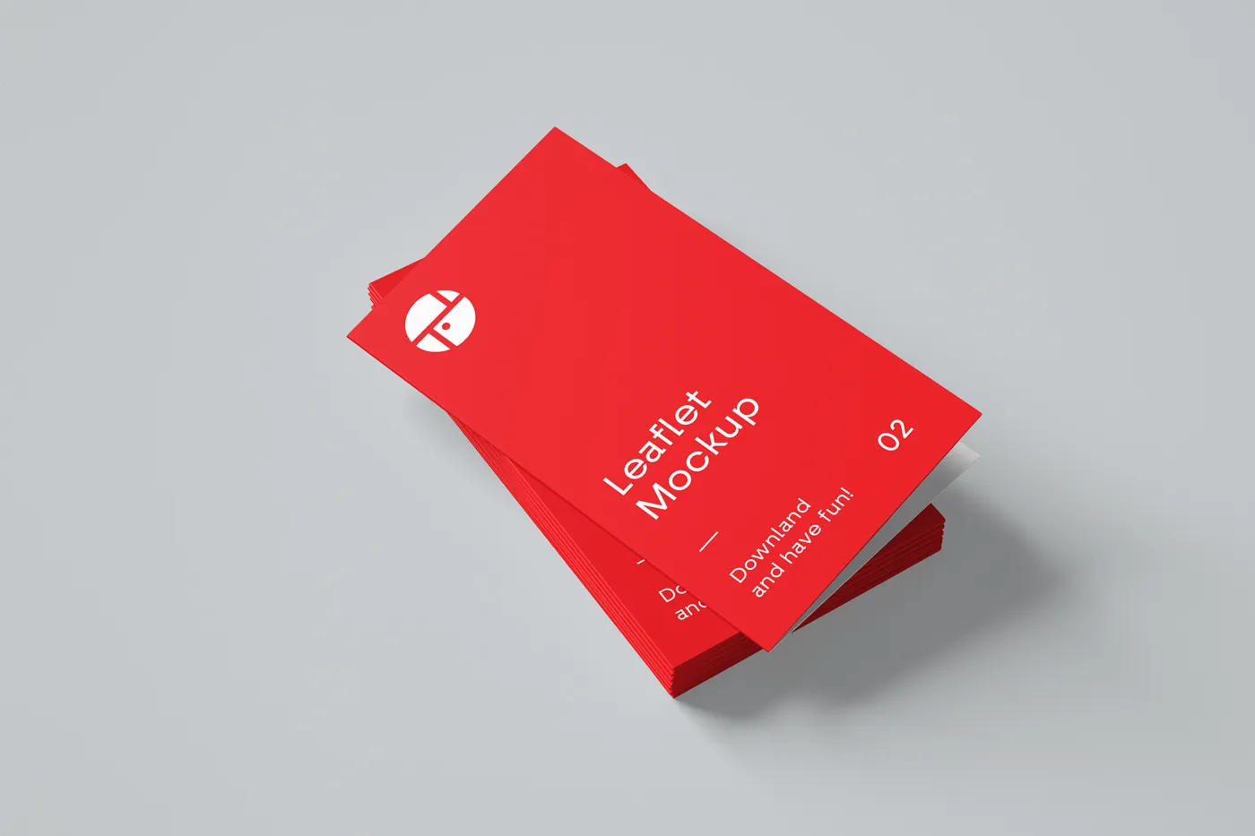 İki kat broşür Mockup - Mr.Mockup | 