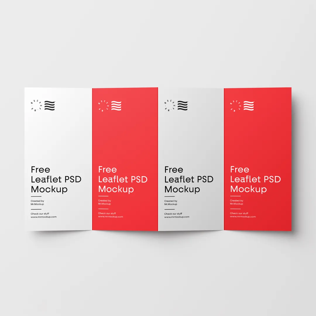 4 kat broşür Mockup-Mr.Mockup | 