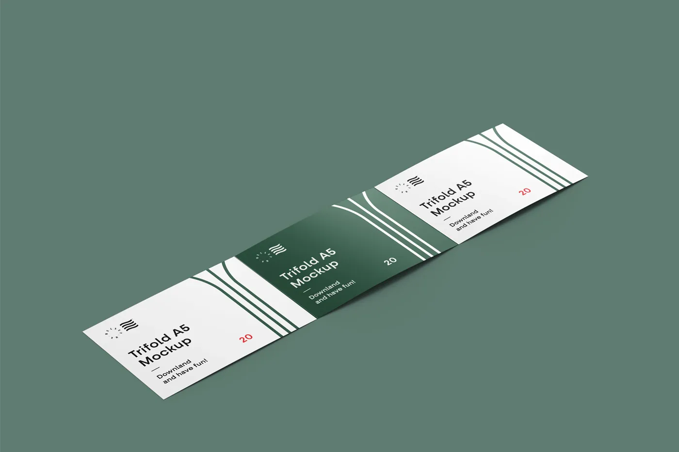 Açık Peyzaj Broşürü Mockup | 