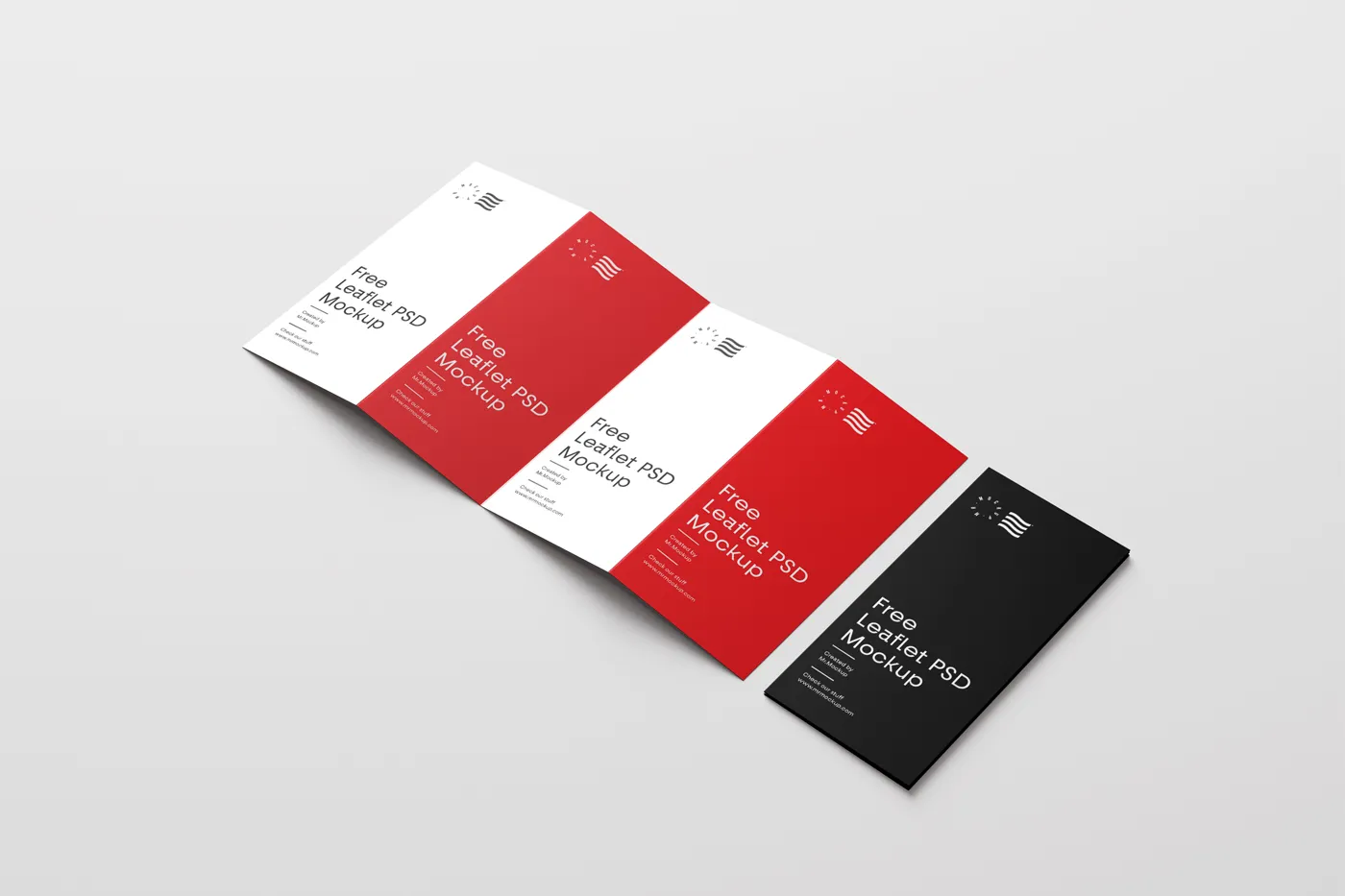 Dört kat broşür mockups - Mr.Mockup | 