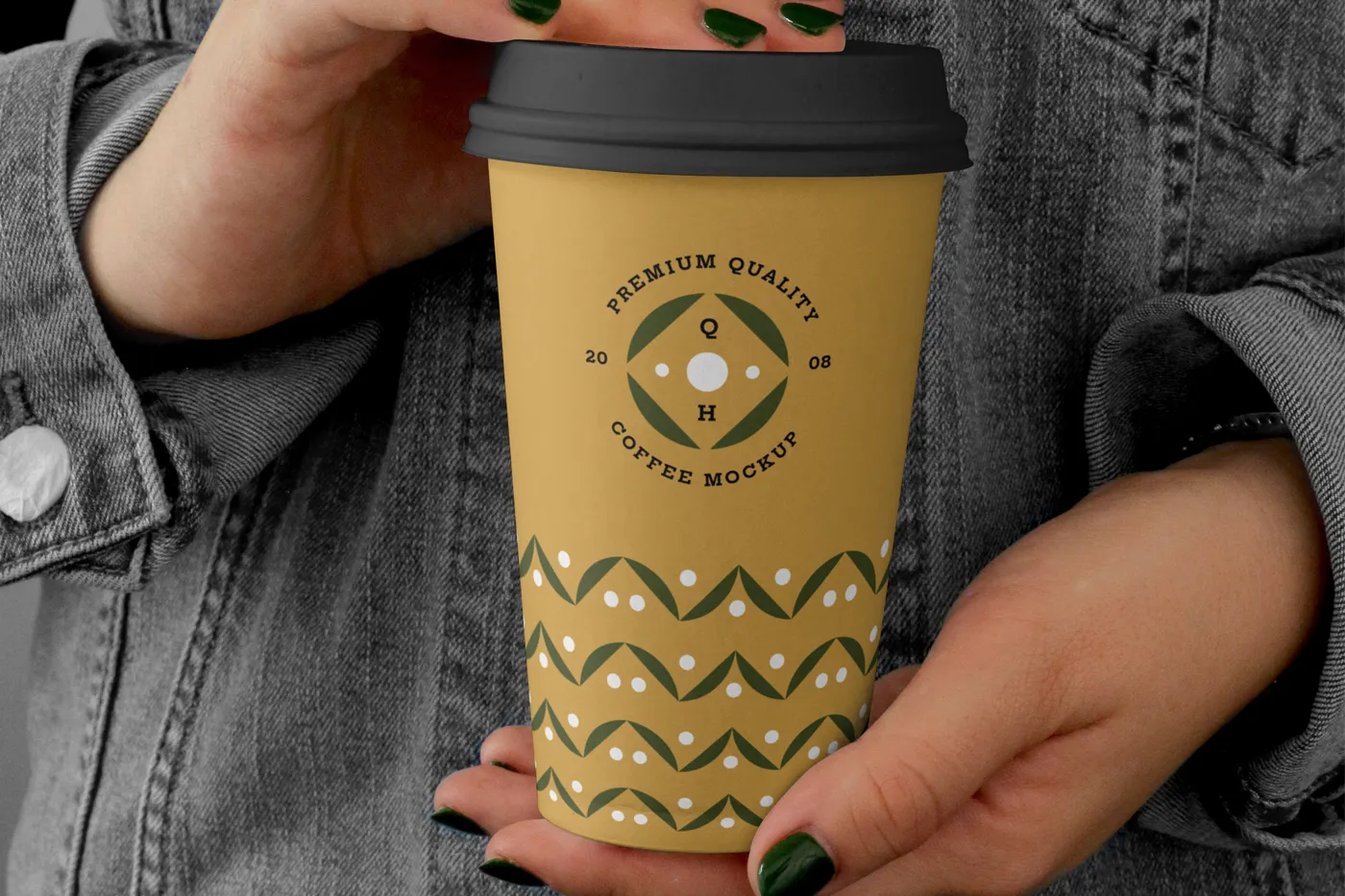 Büyük Kahve Kupası Mockup - Mr.Mockup | 