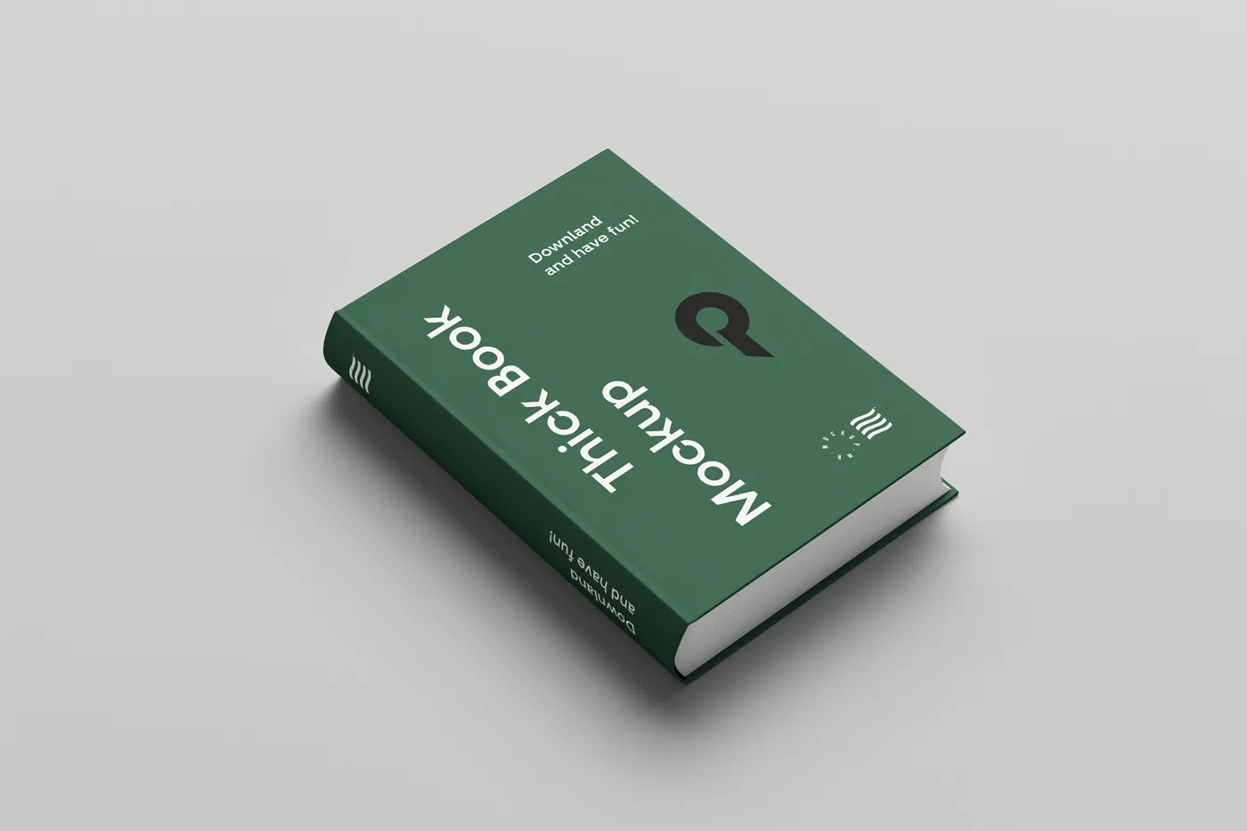 Sert Kapak Kitabı Mockup - Mr.Mockup | 