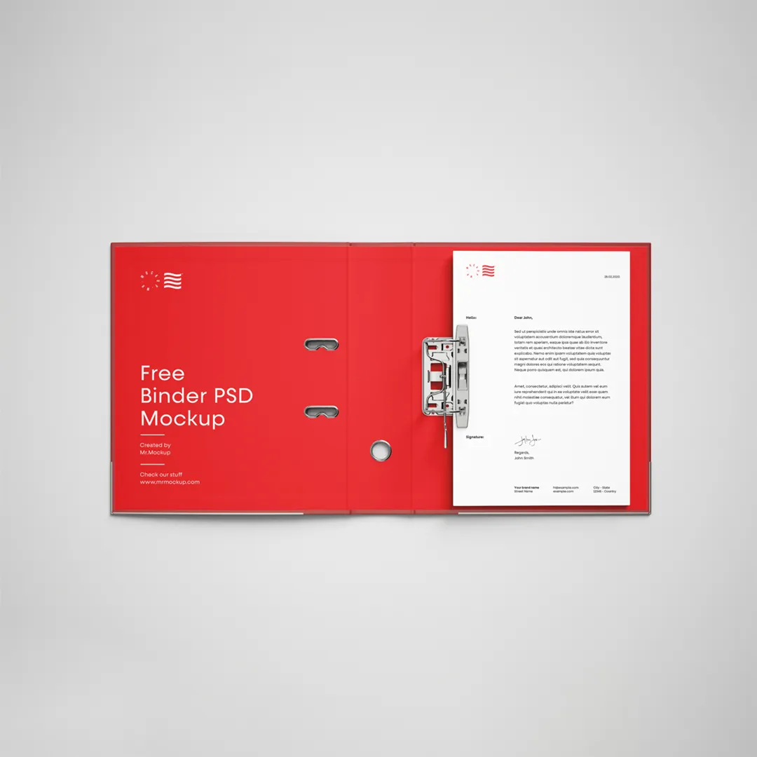 Açık Binder Mockup - Mr.Mockup | 