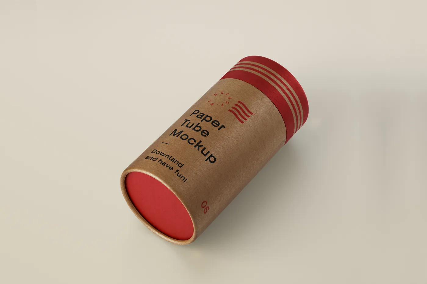 Karton Tüp Mockup - Mr.Mockup | 