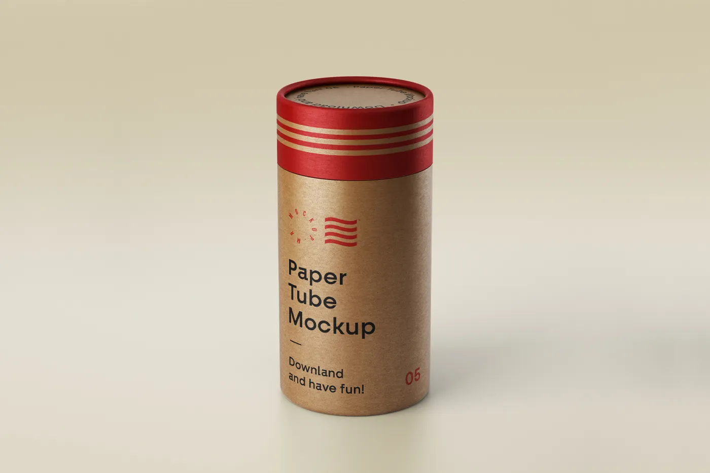 Kağıt Tüp Mockup - Mr.Mockup | 