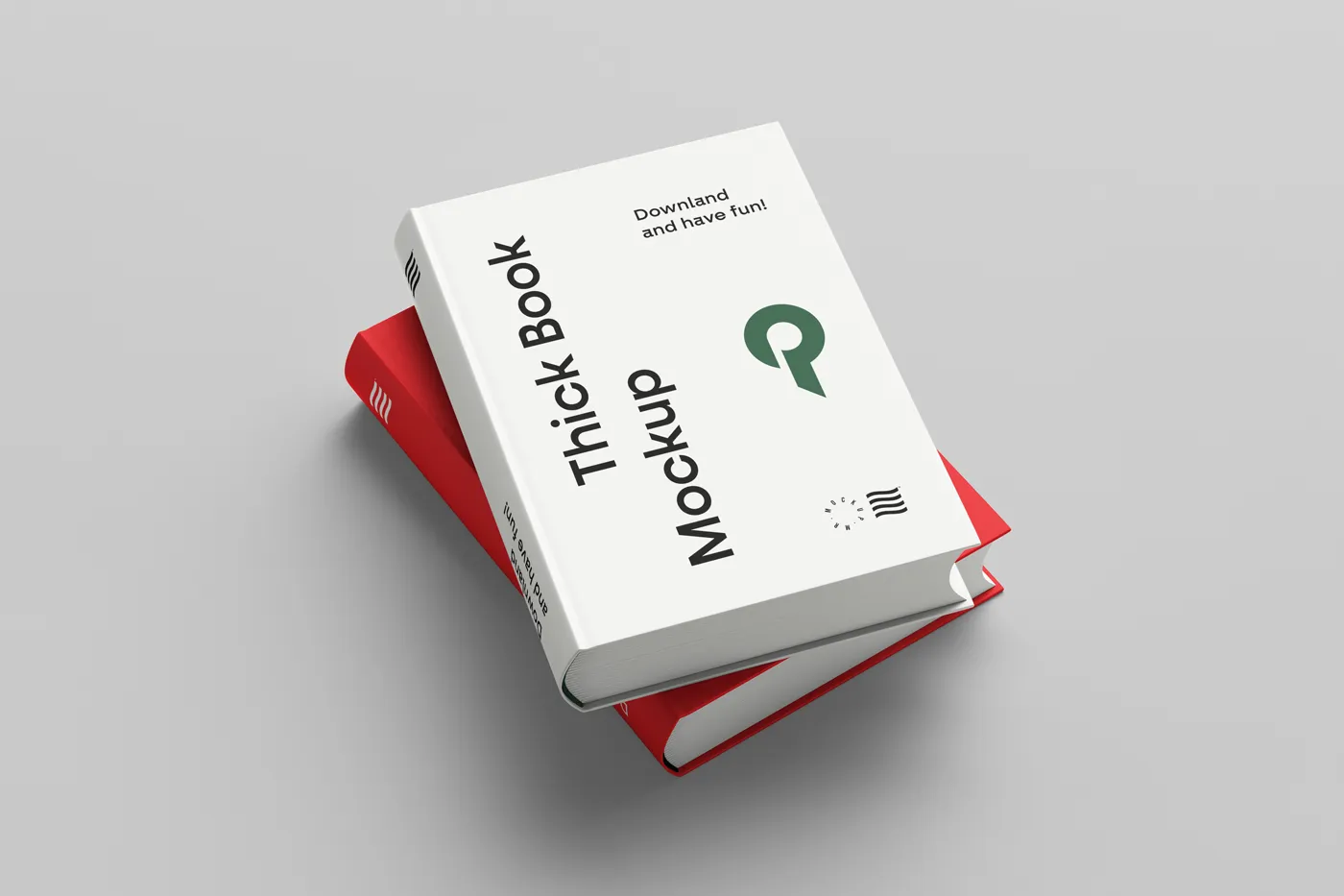 İki kitap Mockup - Mr.Mockup | 