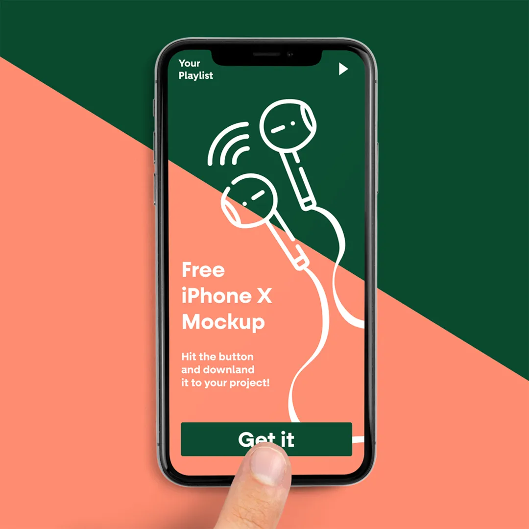 iPhone X PSD Mockup - Mr.Mockup | 