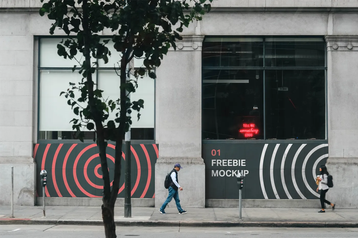 Mağaza Ön Duvar Mockup - Mr.Mockup | 
