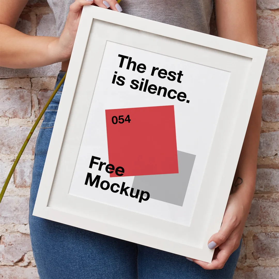 El tutma çerçevesi Mockup - Mr.Mockup | 
