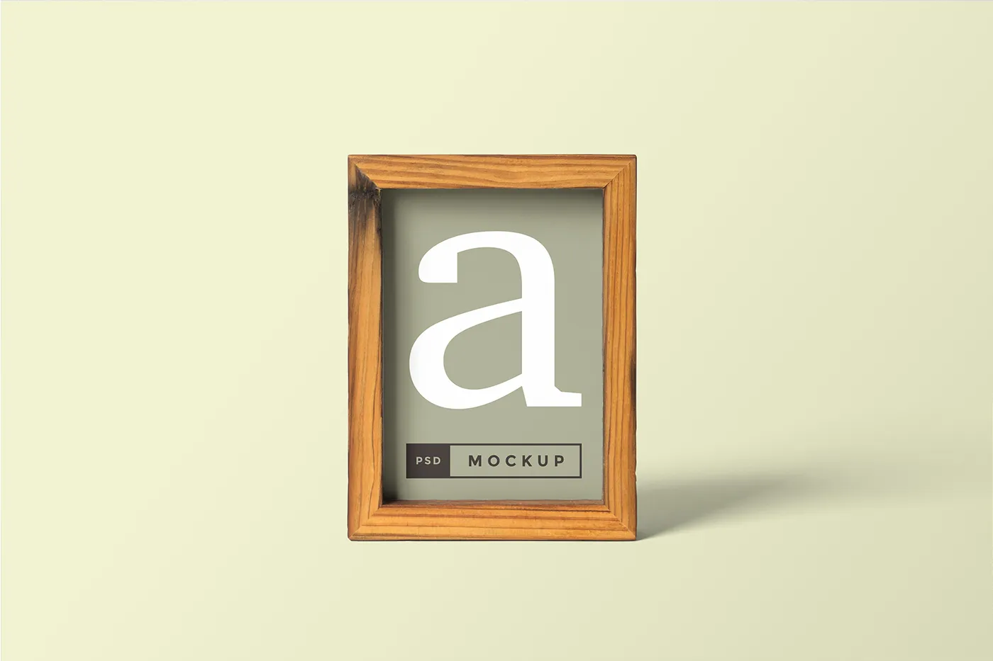 Ahşap Çerçeve Mockup - Mr.Mockup | 