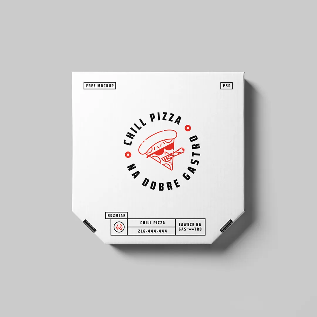 Pizza Kutusu Mockup - Mr.Mockup | 