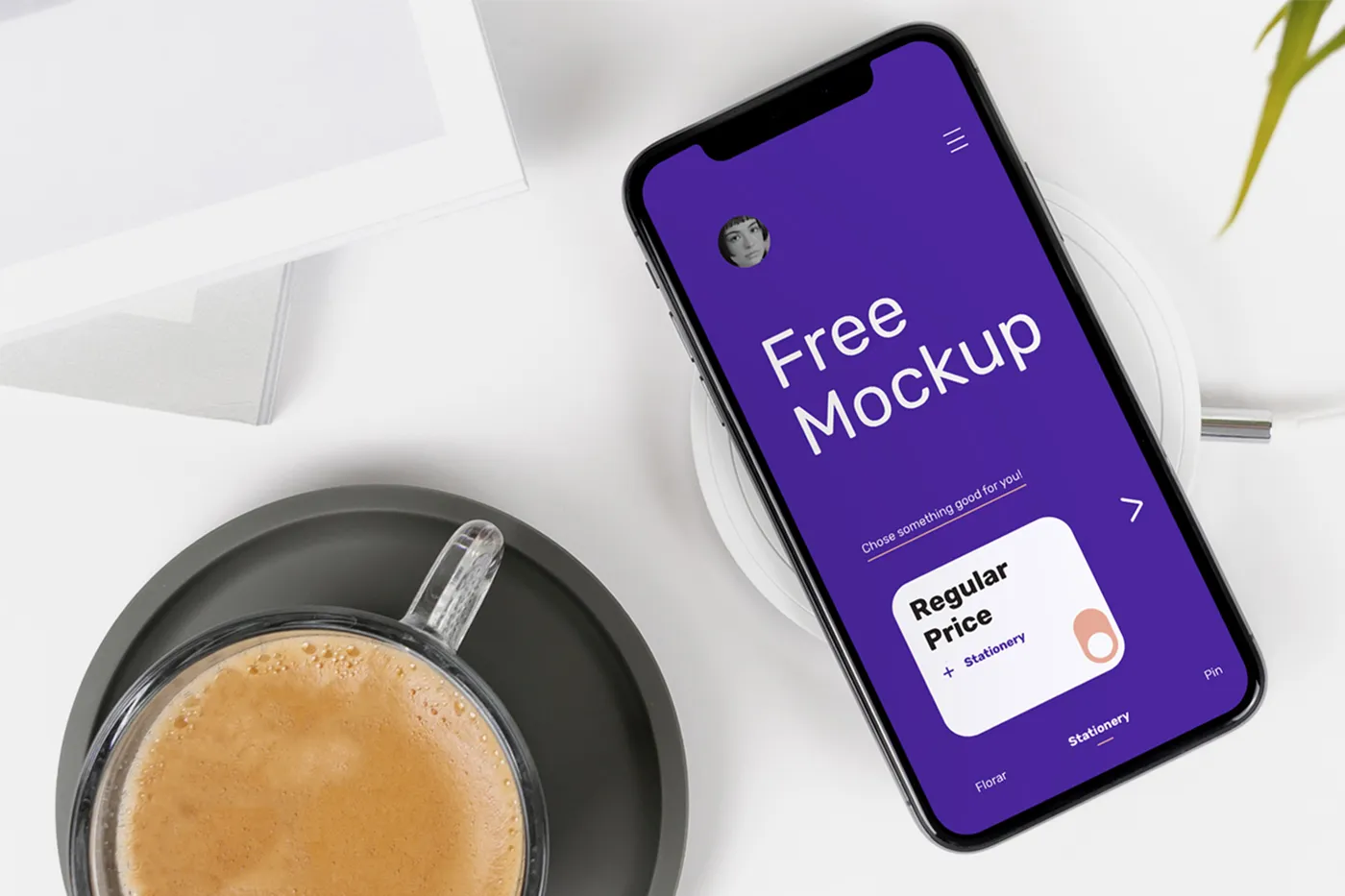 İPhone X Masa Mockup - Mr.Mockup | 