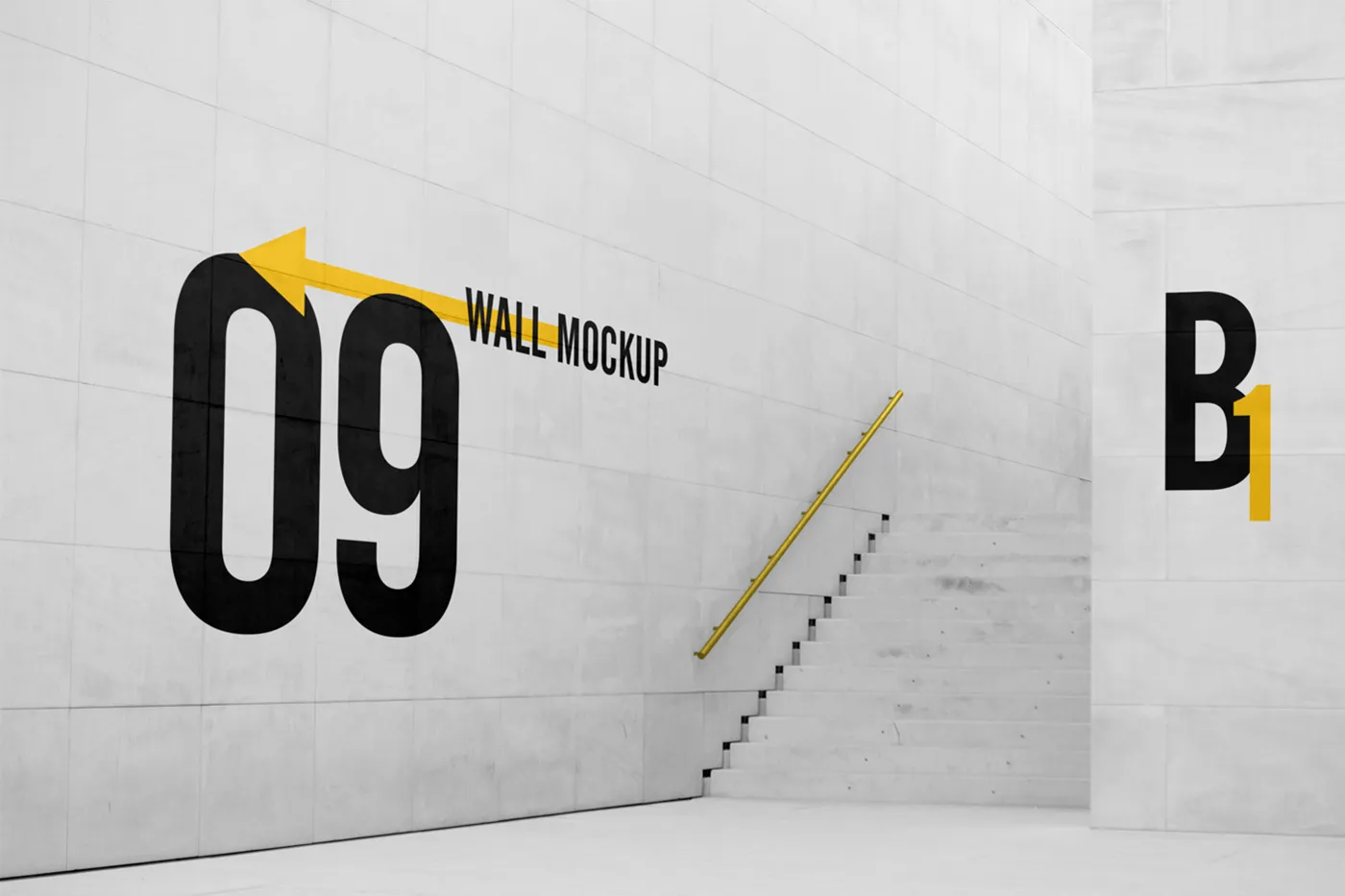 Büyük Duvar Mockup - Mr.Mockup | 