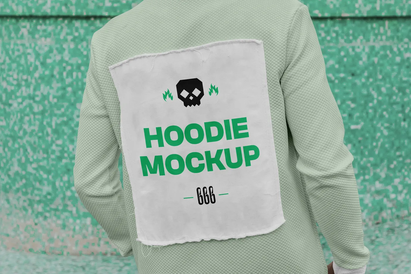 Ücretsiz Geri Görünüm Hoodie Mockup - Mr.Mockup