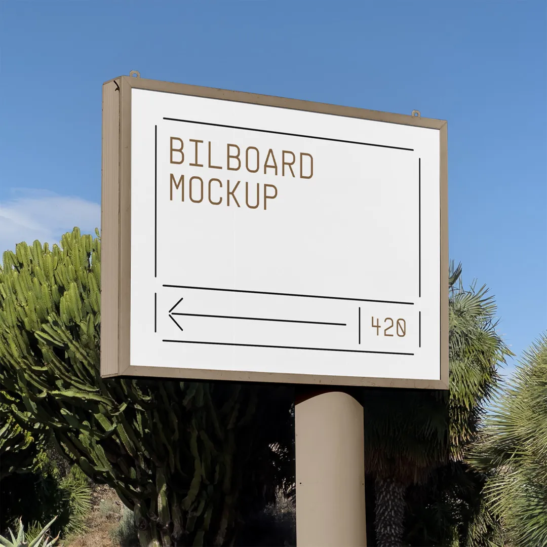 Ücretsiz küçük Billboard Mockup - Mr.Mockup
