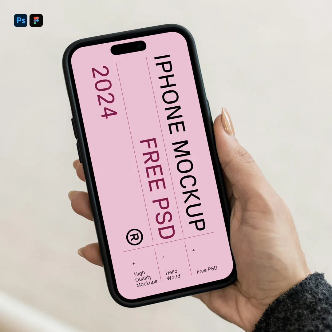 Ücretsiz iPhone 14 Pro Mockup - Mr.Mockup