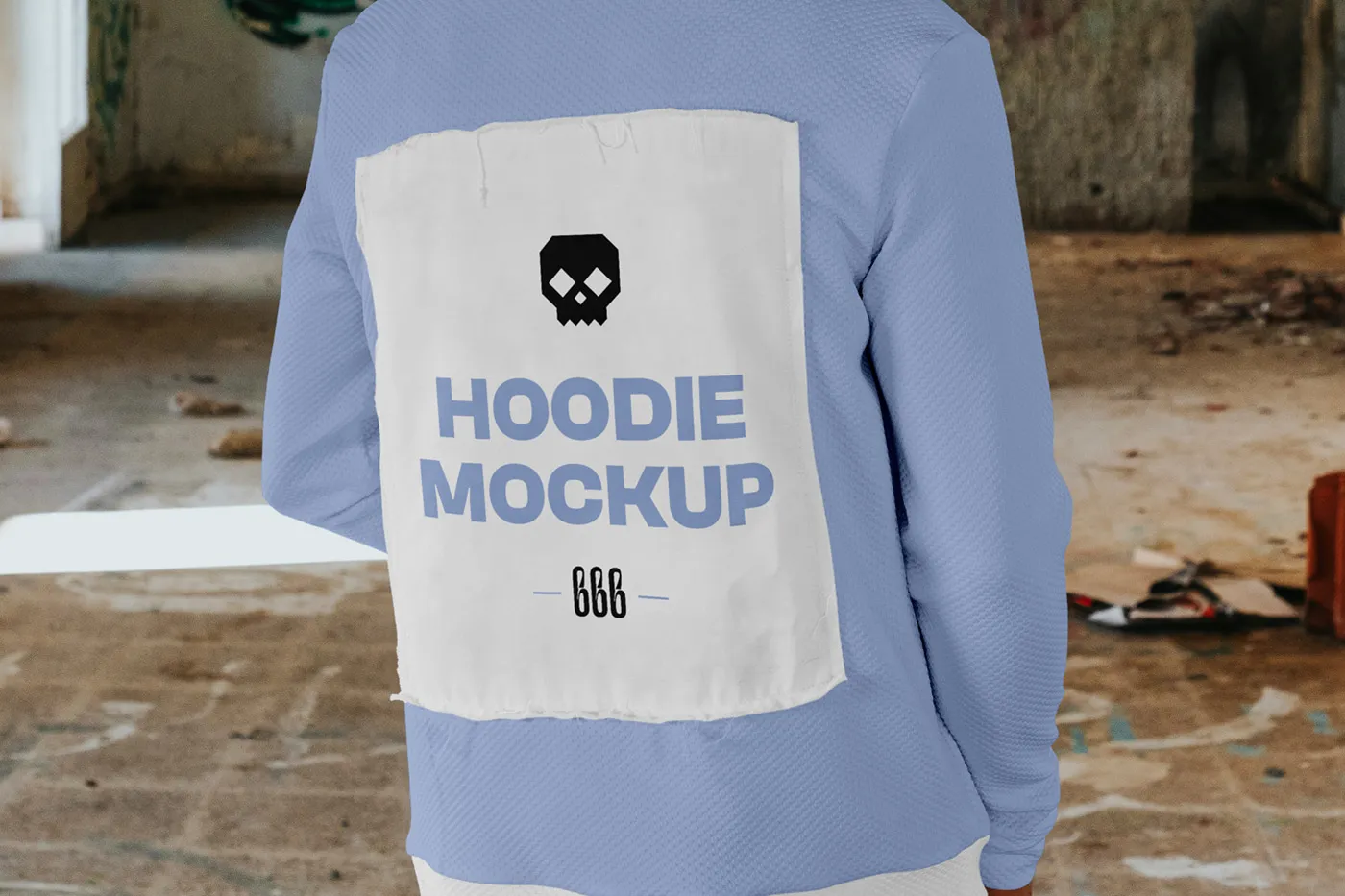 Ücretsiz Hoodie Back Mockup - Mr.Mockup