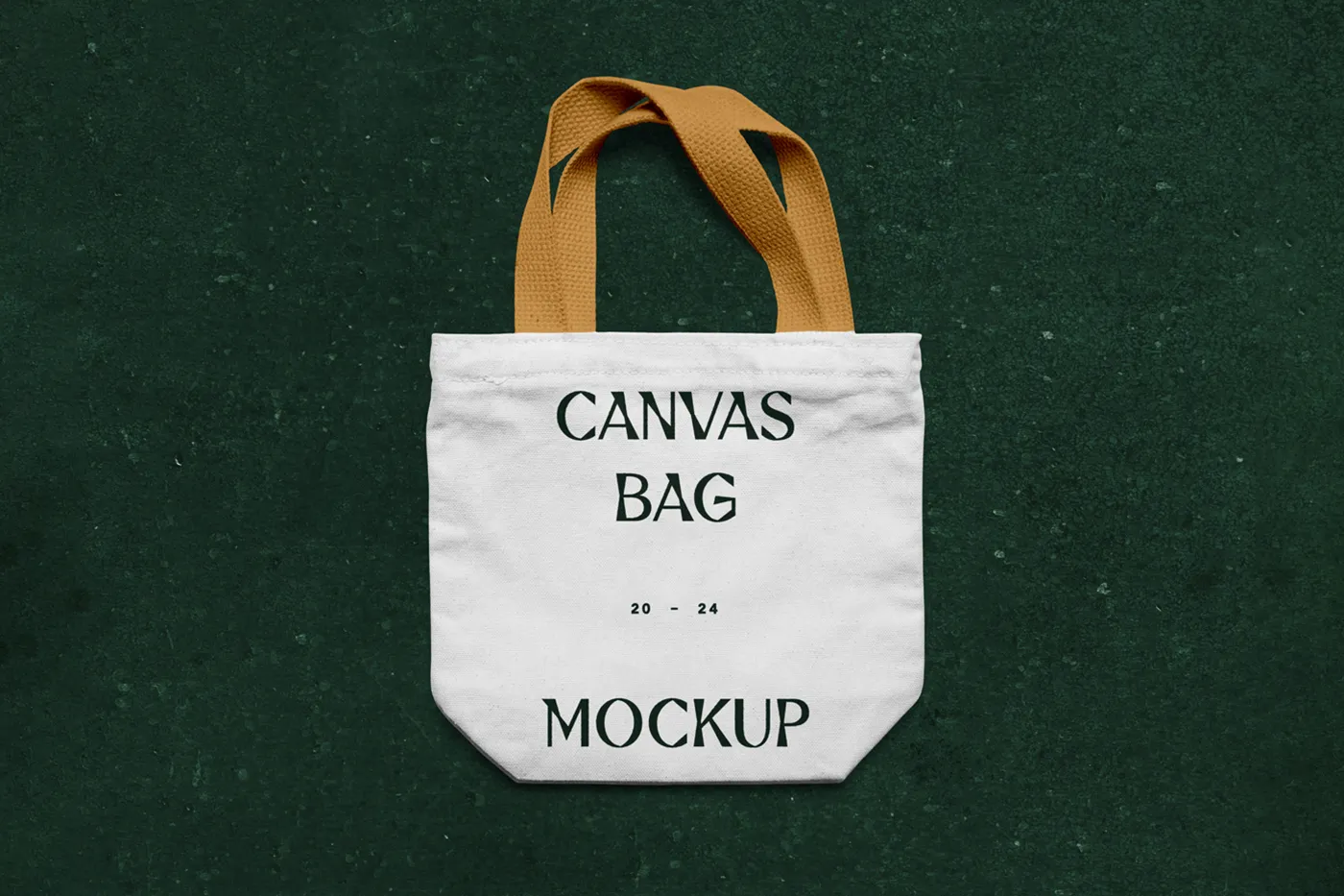 Ücretsiz döşeme tuval çantası Mockup - Mr.Mockup