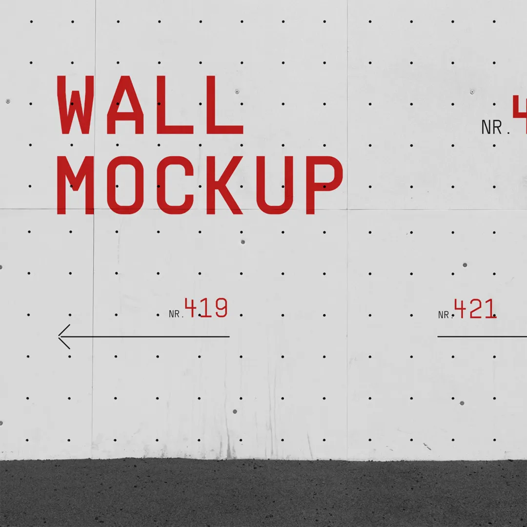 Ücretsiz Front Street Wall Mockup - Mr.Mockup