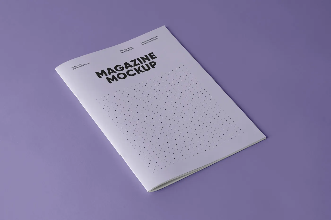 Ücretsiz Yumuşak Kapak Dergisi Mockup - Mr.Mockup
