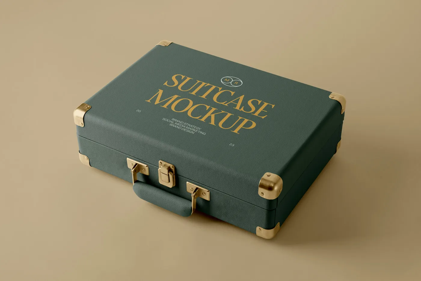 Ücretsiz Yalan Bavul Mockup - Mr.Mockup