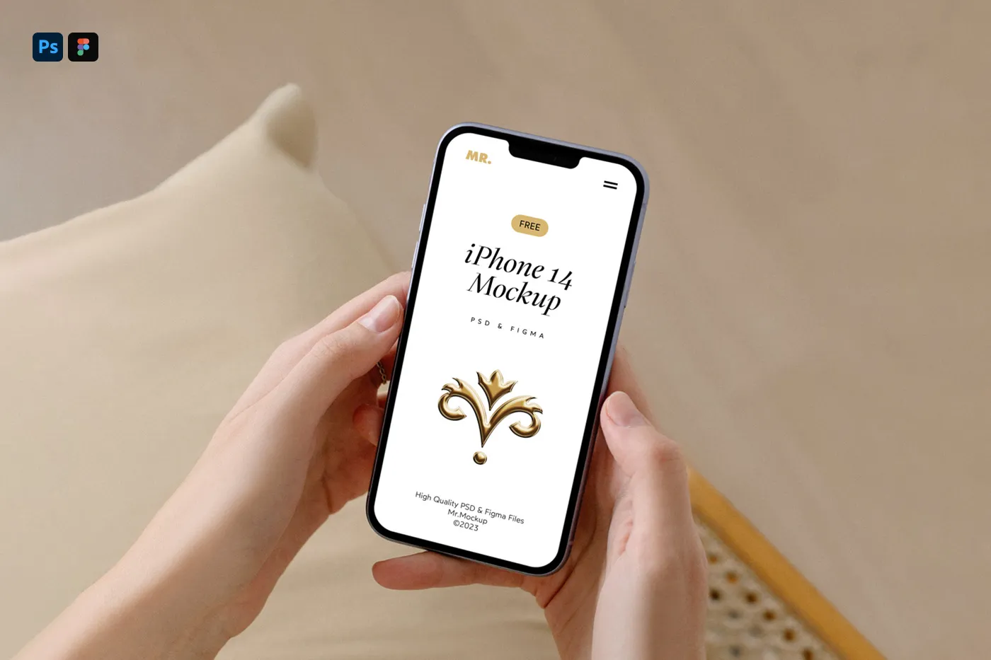 Ücretsiz iPhone Pro Mockup - Mr.Mockup