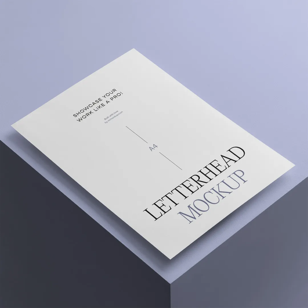 Ücretsiz A4 Antetli Maket - Mr.Mockup