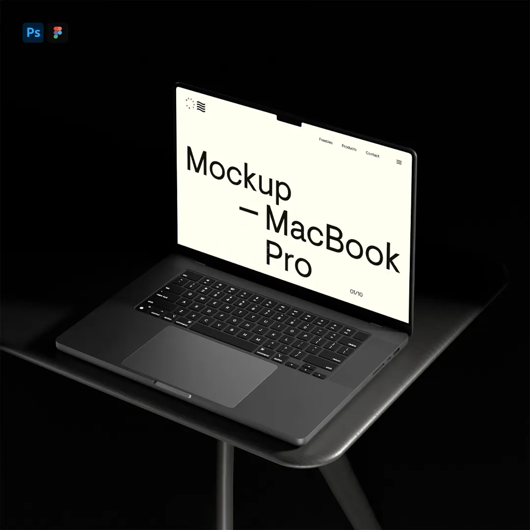 Ücretsiz MacBook Pro Mockup - Mr.Mockup