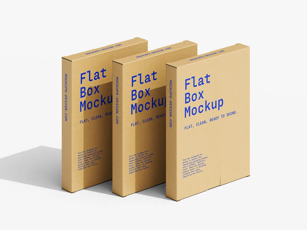 Ücretsiz düz karton kutu mockup | 