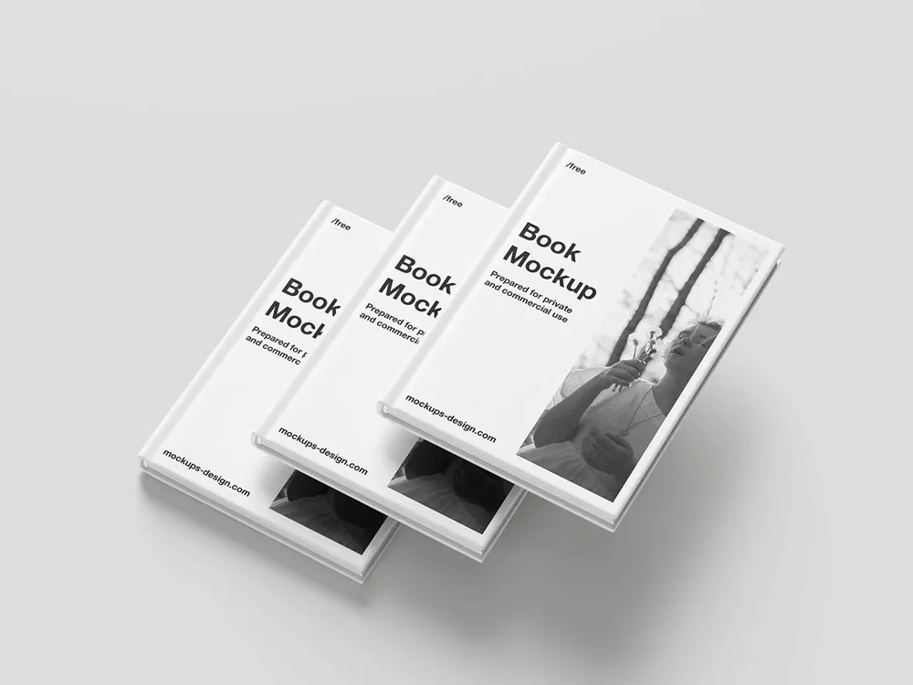 Ücretsiz zarif ciltli kitap mockup | 