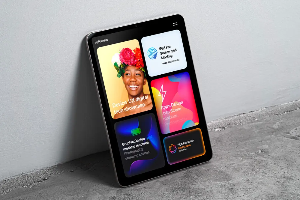 Ücretsiz ekran sahne iPad Mockup | 