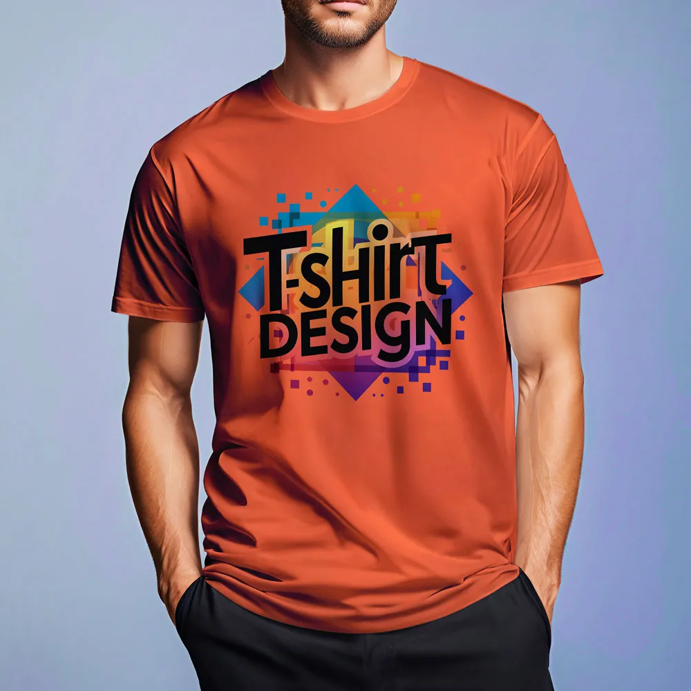 Serbest duran adam T-Shirt Mockup | 