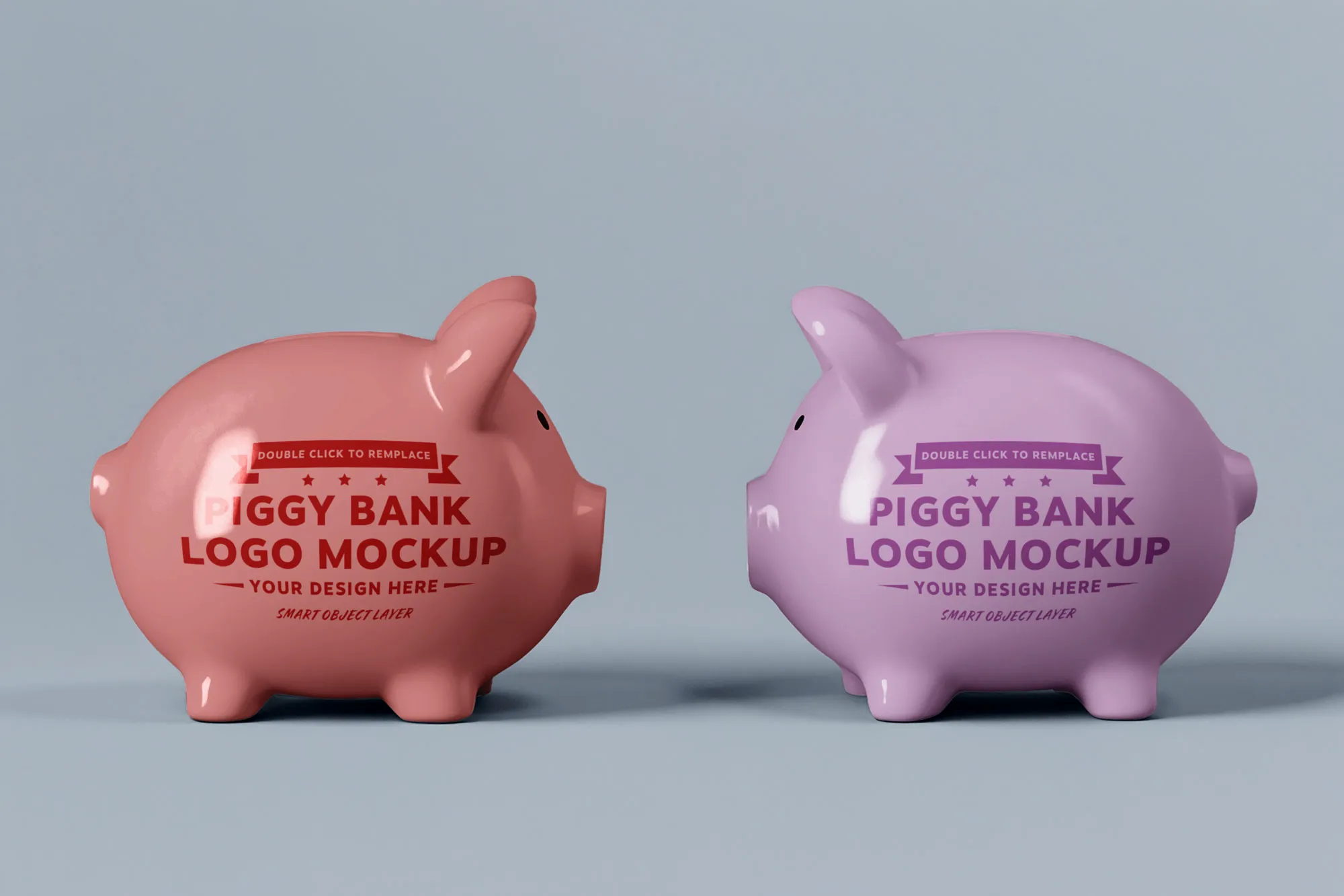 ÜCRETSİZ Seramik Piggybank Mockup | 